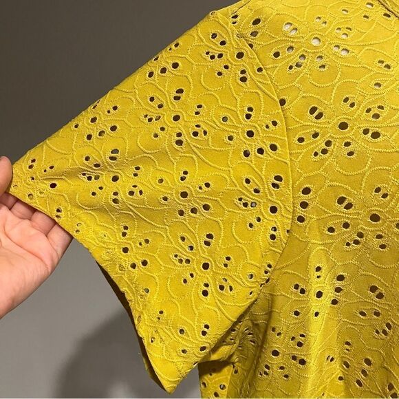 Nanette Short Sleeve plus size mustard color blouse top size 2 X - Picture 3 of 13